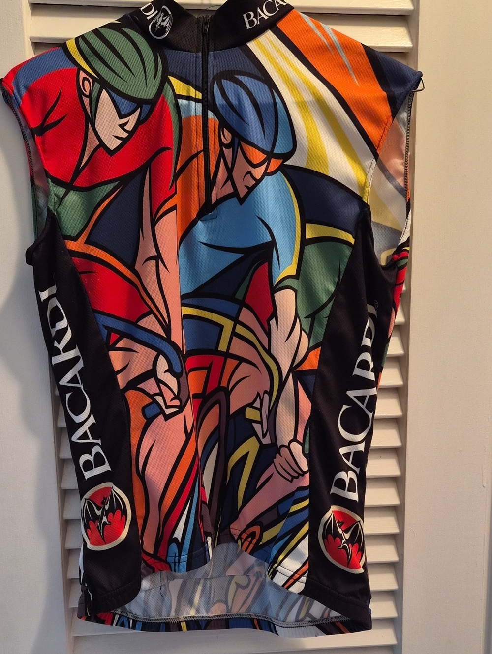 Multicolor Graphic Cycling Jersey - Women